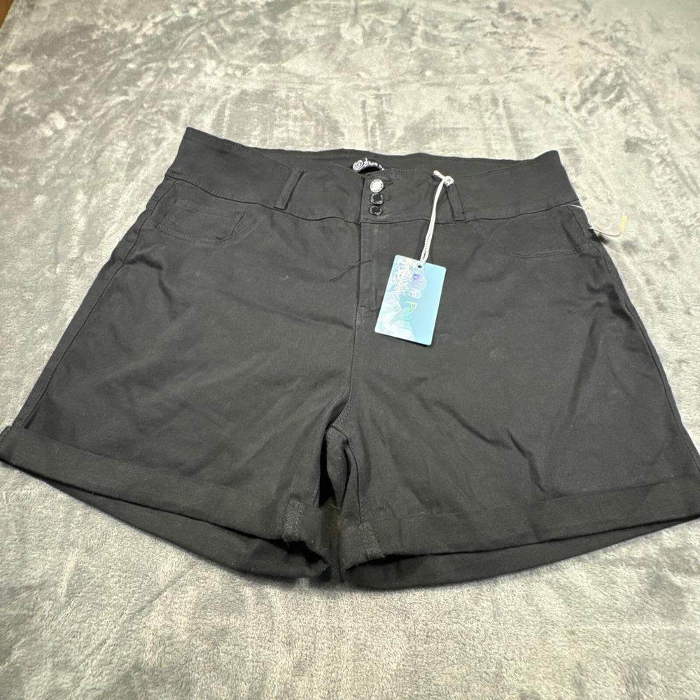 Blue Pearl Shorts Women Size 24 Black‎ New With Tags